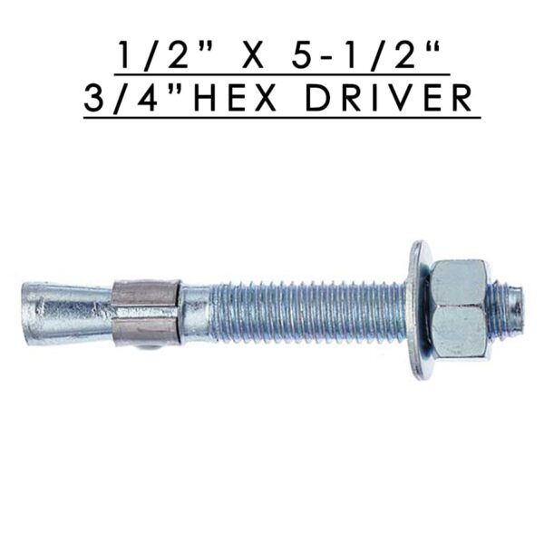 Trubolt+ Wedge Anchor w/ Nut & Washer 1/2" x 5-1/2"