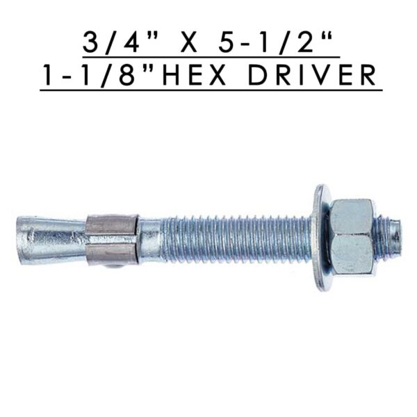 Trubolt+ Wedge Anchor w/ Nut & Washer 3/4" x 5-1/2"
