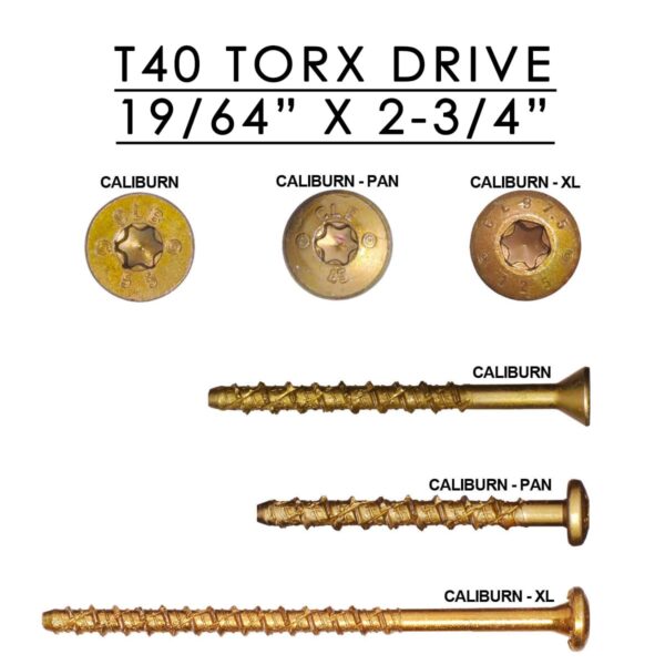 Caliburn XL Concrete Screw 19/64" x 2-3/4"