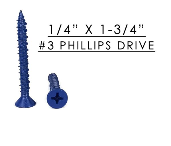 Tapcon Concrete Screw w/ Phillips Head 1/4" x 1-3/4"