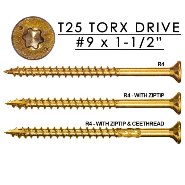 GRK R4 Multi-Purpose Framing Screws #9 x 1-1/2"