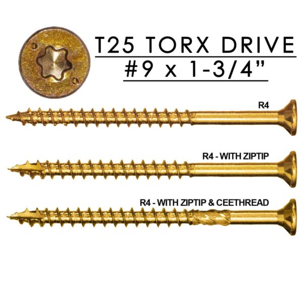 GRK R4 Multi-Purpose Framing Screws #9 x 1-3/4"