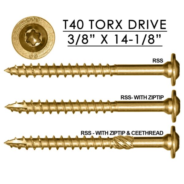 RSS Rugged Structural Screw 3/8" x 14-1/8"