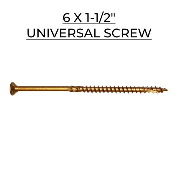 U2 Fasteners Universal Screw 6 X 1-1/2"