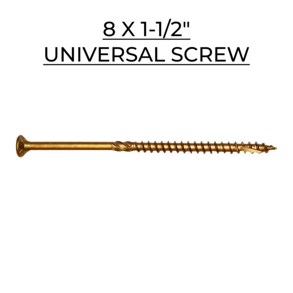 U2 Fasteners Universal Screw 8 X 1-1/2"