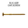 U2 Fasteners Cap Screw 10 X 1-5/8"
