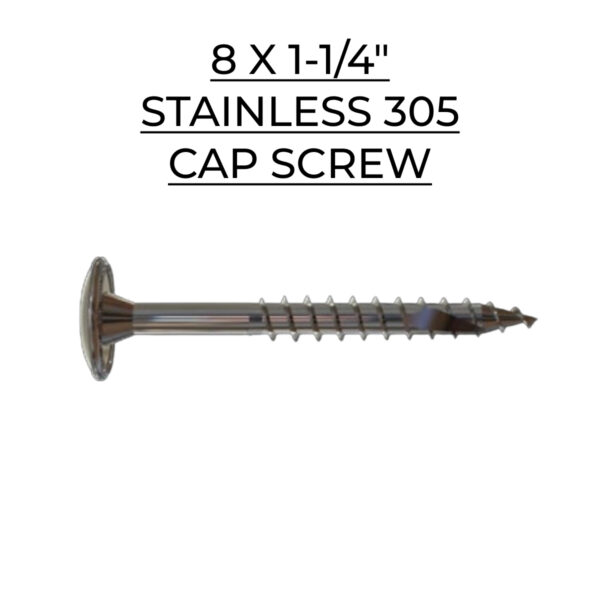 U2 Fasteners Cap Screw - Stainless 305 - 8 X 1-1/4"