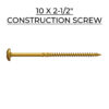 U2 Fasteners Construction Screw 10 X 2-1/2"