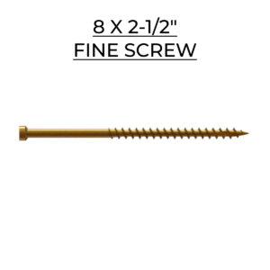 U2 Fasteners Fine Screw 8 X 2-1/2"