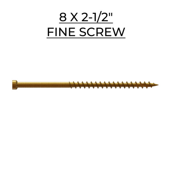 U2 Fasteners Fine Screw 8 X 2-1/2"