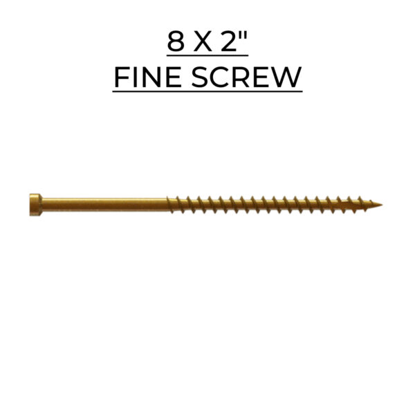 U2 Fasteners Fine Screw 8 X 2"