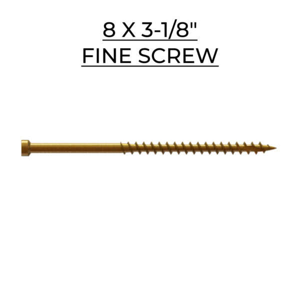 U2 Fasteners Fine Screw 8 X 3-1/8"