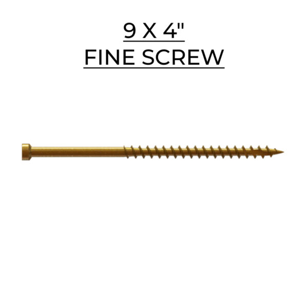 U2 Fasteners Fine Screw 9 X 4"