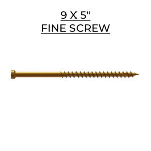 U2 Fasteners Fine Screw 9 X 5"