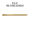 U2 Fasteners Re-Fine Screw 8 X 2"