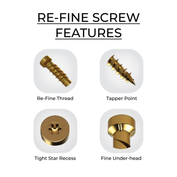 U2 Fasteners Re-Fine Screw - White - 8 X 2" - Image 2
