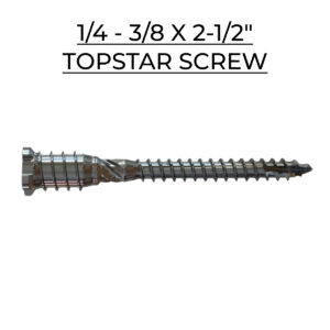 U2 Fasteners TopStar Screw 1/4 - 3/8 X 2-1/2"