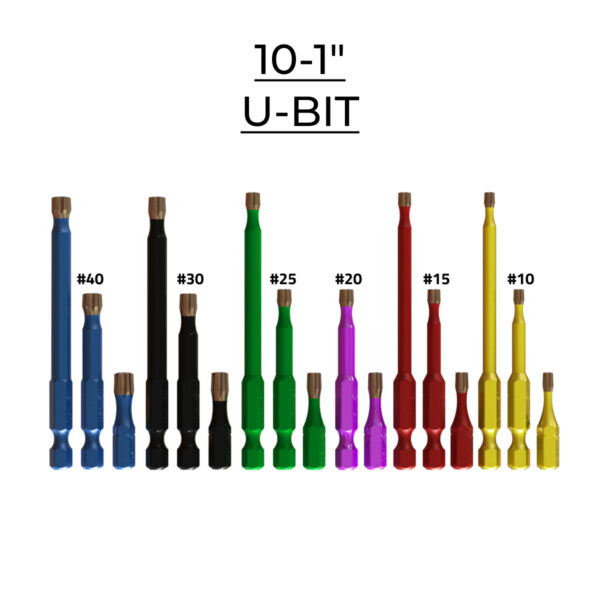 U2 Fasteners U-Bits 10-1"